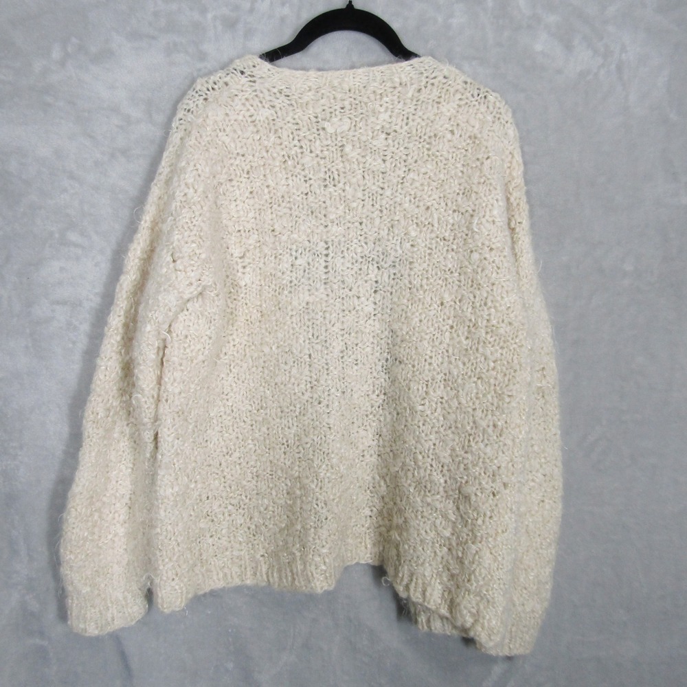 The Black Sheep Large Homespun Knit Cardigan Open Front Cozy Bohemian Women - Picture 8 of 9